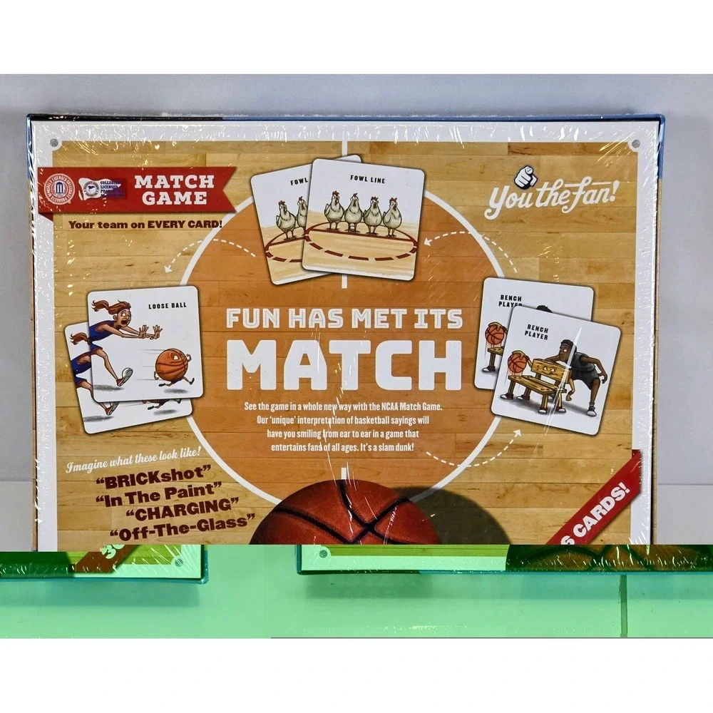 North Carolina Tar Heels College Basketball Match Game Ages 3+ New Sealed